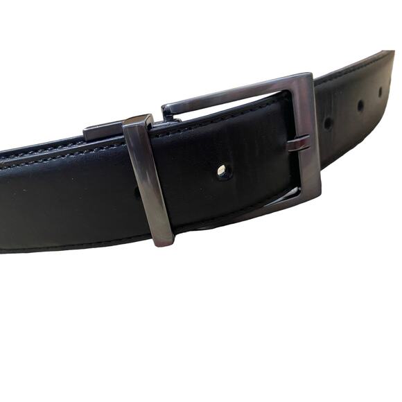 Dickies Mens Belt 42/105 Black Coated Leather Work 0r Casual - Picture 1 of 11